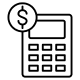 Bookkeeping and payroll icon